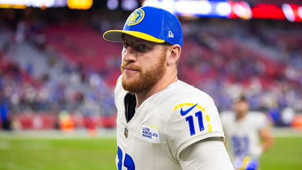 Los Angeles Rams quarterback Carson Wentz